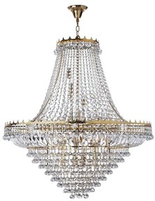 Lustra XXL cristal casa scarii design LUX Versailles 19L auriu