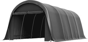 Outsunny Carport Cort-Garaj 3x6m Rezistent la iarnă, cort depozit impermeabil cu pereți laterali detașabili, ușă rulantă mare, UPF50+ | Aosom Romania