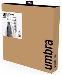 Cuier de ușă negru/în culoare naturală din metal 36 cm Estique – Umbra