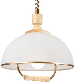 Lustr rabatabil RAMONA 1xE27/60W/230V bej/ maro deschis