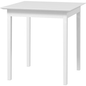 HOMCOM Masă de Bucătărie Masă Pătrată, design modern, 75 cm x 75 cm x 76 cm, Alb | Aosom Romania
