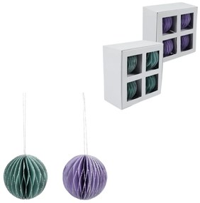 Set decoratiuni din hartie ORLISS 4 buc - diverse culori Culoare: Violet