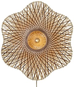 Aplica de perete Eco, Bambus, Madura natural/maro, L