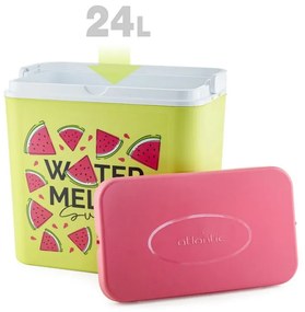 Lada frigorifica ATLANTIC Watermelon , 24 litri, Pasiva, Racire, Fara BPA, Multicolor