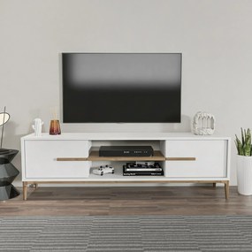 Măsuță TV Eslem White and Walnut