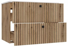 Dulap sub lavoar Terca 1 80 (stejar evoke) (cu lavoar). 1133038