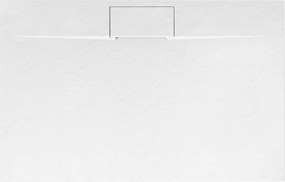 Cadita de dus Bazalt Long 90x120 cm alb