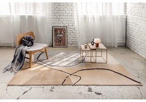 Covor bej 140x200 cm Abstracta – Bonami Selection