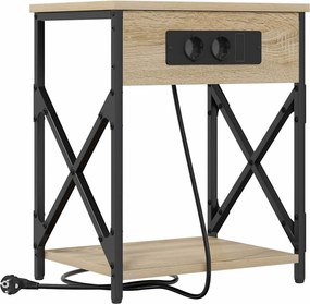 vidaXL Dulap de noapte Stejar Sonoma 41 x 31 x 51 cm Lemn compozit