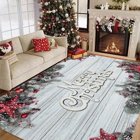 Covor decorativ Craciun, dreptunghiular, antiderapant, diverse marimi, CCD105