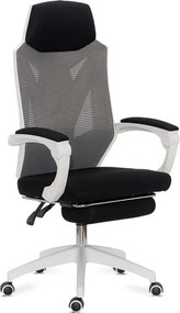 Scaun ergonomic cu suport picioare retractabil OFF 424 gri