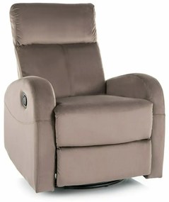 Fotoliu recliner Olimp velvet cappuccino Blu38