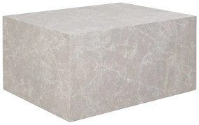 Măsuță de cafea bej cu aspect de marmură 60x80 cm Prague – House Nordic