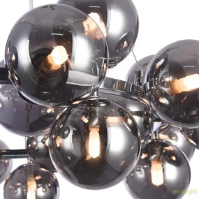 Lustra deosebita cu 25 de surse de lumina Dallas, crom/ fumuriu MYMOD548PL-25CH