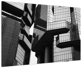Tablou - Cladiri de sticlă (90x60 cm)