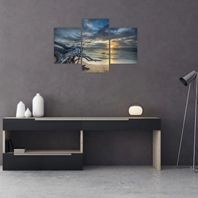 Tablou cu marea în apus de soare (90x60 cm)