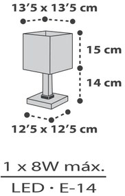 Veioză pentru copii Dalber 63371 LITTLE PIXEL 1xE14/8W/230V