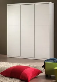 Dulap Lara cu 3 Uși, pentru Camera Copii, Alb – Vipack