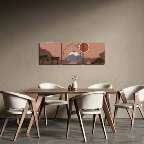 Tablou - Japonia N⁰1 (cu ceas) (90x30 cm)
