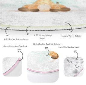 Covor pentru copii alb ø 80 cm Comfort – Mila Home