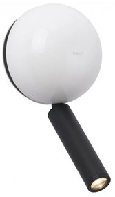 Aplica cu reader LED stil modern minimalist PRESS White