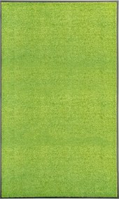 vidaXL Covoraș de ușă lavabil, verde, 90 x 150 cm