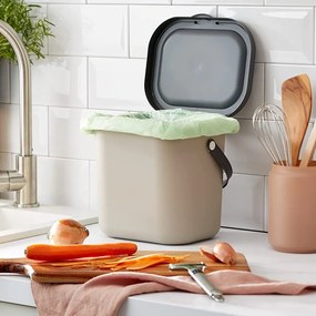 Recipient pentru deșeuri compostabile maro deschis 6 l Albula – Rotho