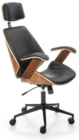 Scaun de birou Ingleton (nuc + negru). 1039608