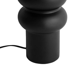 Lampa de masă de design din ceramică neagră 17 cm fără abajur - Alisia