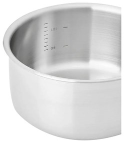 Oală cu capac din oțel inoxidabil 1,2 l adecvată pentru plita cu inducție Lucca 3.0 – FABINI