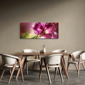 Tablou cu lalele roz (120x50 cm)