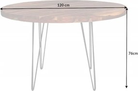 Masa rotunda din lemn Makassar 120cm Sheesham