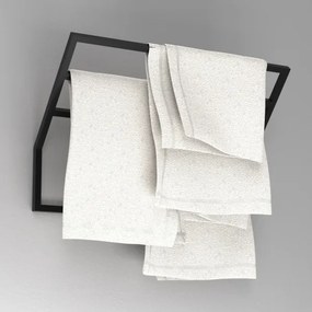 Suport de perete pentru prosoape 37x60 cm negru