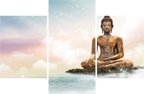 Tablou - Buddha care supraveghează pământul (90x60 cm)