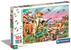 Dinozaur Land Puzzle Clementoni de 104 piese