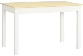 HOMCOM Masă pentru 4-6 Persoane, Masă Modernă de Bucătărie și Sufragerie din Lemn, 119x70x75 cm, Alb | Aosom Romania