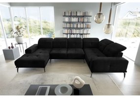 Colțar Neviro 350cm negru