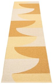 Covor tip traversă pentru interior și exterior galben ocru 70x270 cm Hill Ochre Pale Yellow – Pappelina