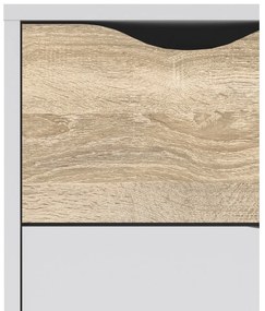 Comodă Tvilum Oslo, 99x82 cm, alb-natural