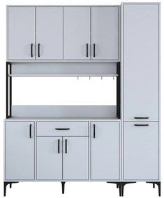 Dulap de bucătărie Jenaretta 34 (alb + negru). 1106574