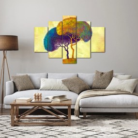 Tablou - Copaci în deal (150x105 cm)