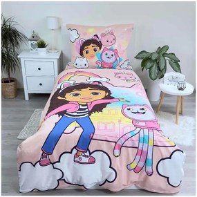 Gabby&#039;s Dollhouse Dreamland set lenjerie pat 140×200cm, 70×90 cm