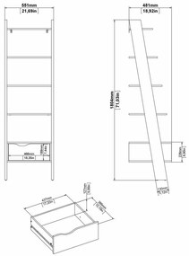Tvilum Raft OSLO 75385 cu 1 sertar