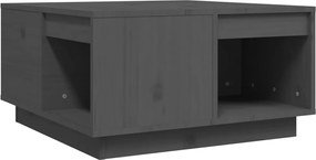 vidaXL Măsuță de cafea, gri, 60x61x32,5 cm, lemn masiv de pin