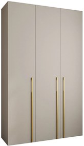 Dulap de haine 150 cm Carmela 40-3 (Cașmir + Auriu). 1126612