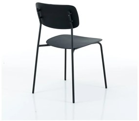 Scaune de dining negre 2 buc. Primary - Tomasucci