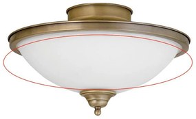 Abajur de rezervă din sticlă pentru plafonieră Rabalux ELISETT E14