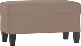 vidaXL Bancă, gri taupe, 70x35x41 cm, microfibră