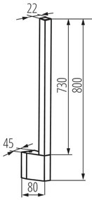 Aplică LED de exterior Kanlux 38892 YALTE LED/10W/230V 4000K IP54 negru