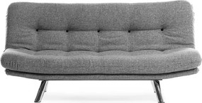 Set canapea extensibila 3 locuri si 1 fotoliu extensibila ,living, 180x110 cm – stofa, gri – Merburn